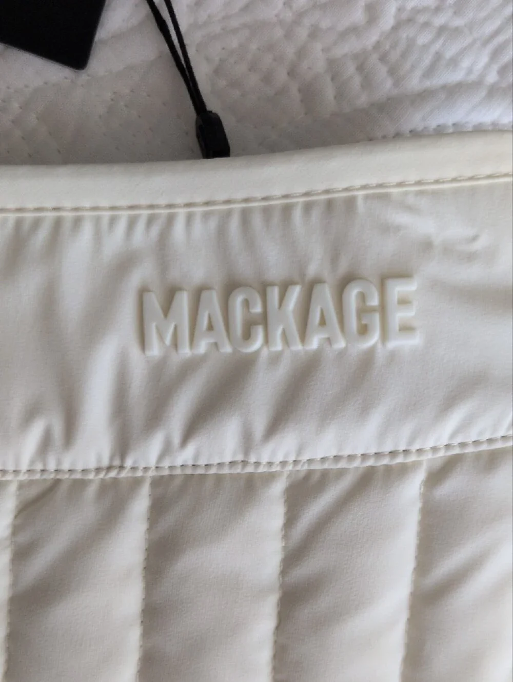 Mackage Tilda Quilted Cream A-Line Skirt